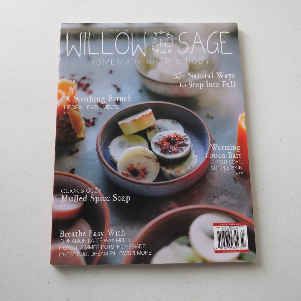 Willow and Sage Homemade Bath & Body Magazine Autumn 2024